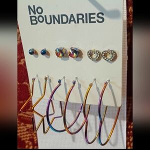No Boundaries Rainbow Earring Set